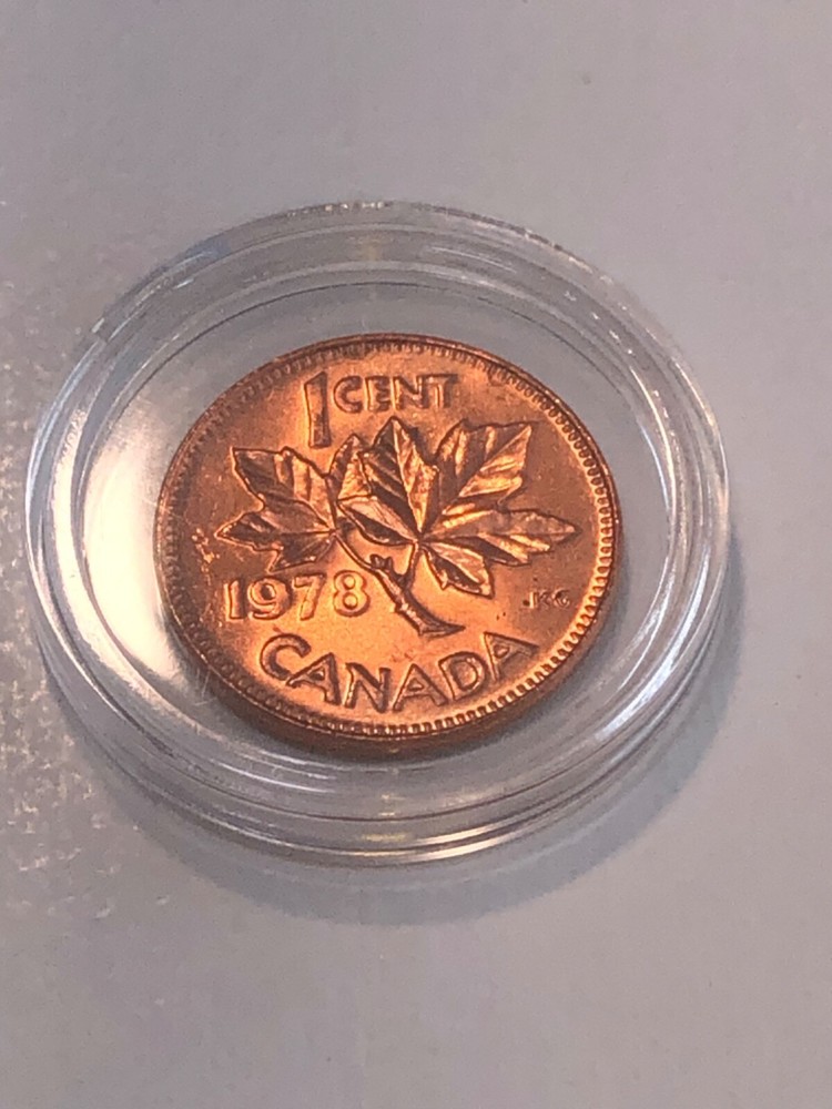 1978 Canada One Cent 1 Penny Coin 1¢ .01