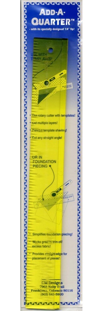 Add A-Quarter Ruler 1 1/2in x 12in