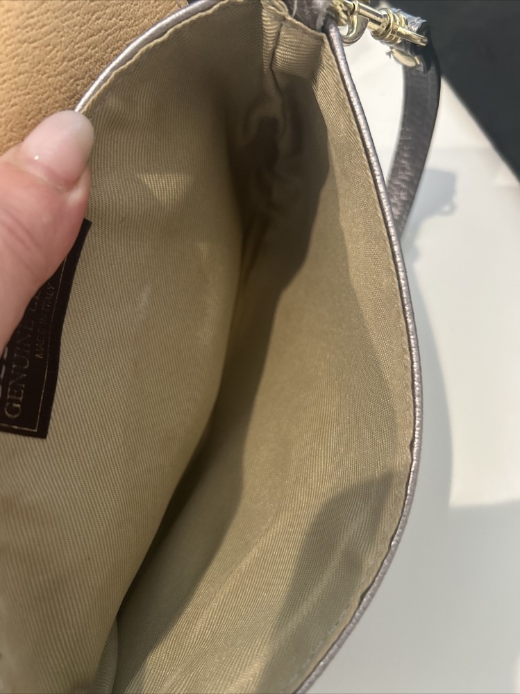 All Leather Silver With Pink Undertone 5”x7,5”x1”