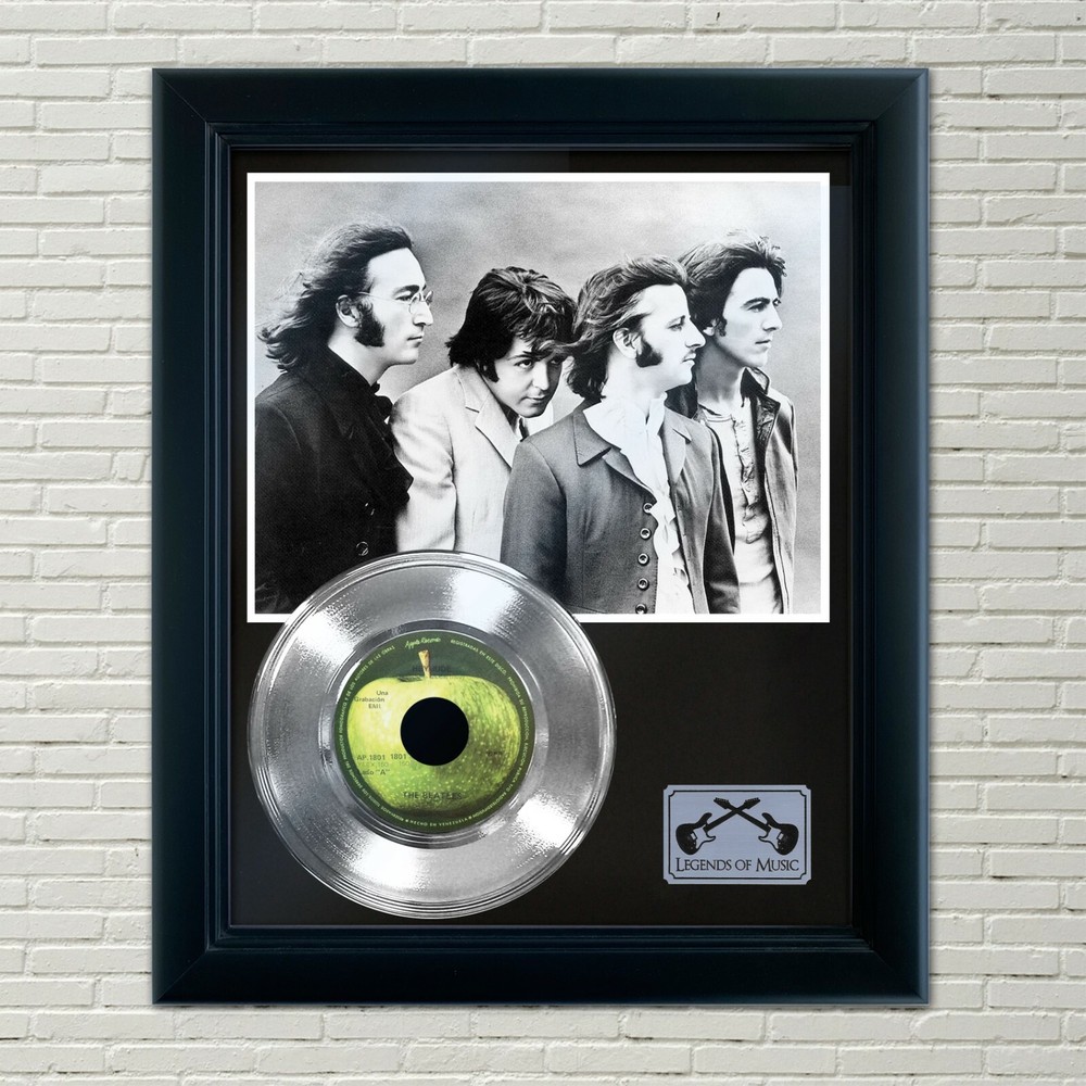 The Beatles "Hey Jude" Framed 45 Platinum Record Display