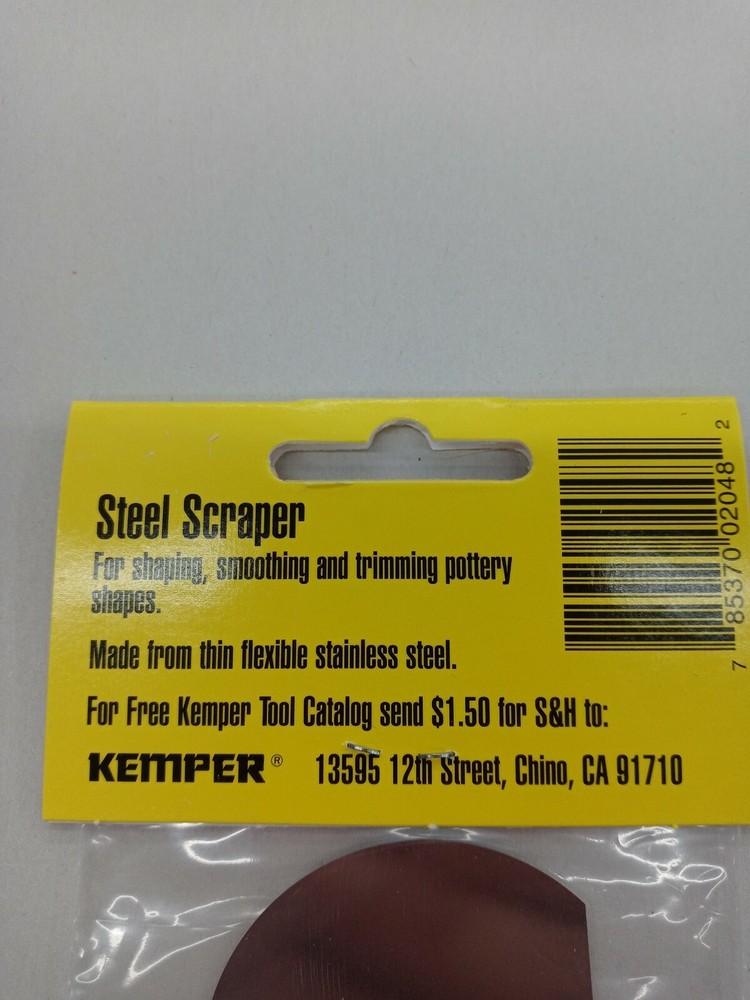 Kemper Tools smooth flexible steel rib scraper S4.