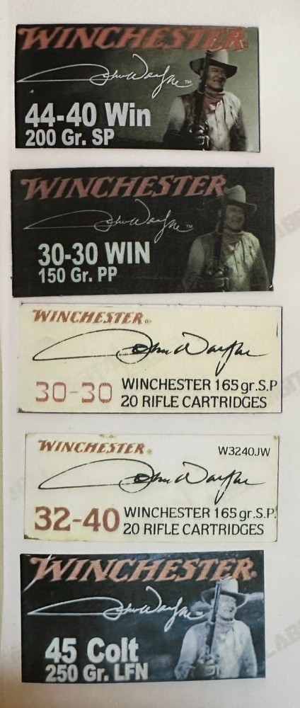 5 -  John Wayne Ammo Box Decals .