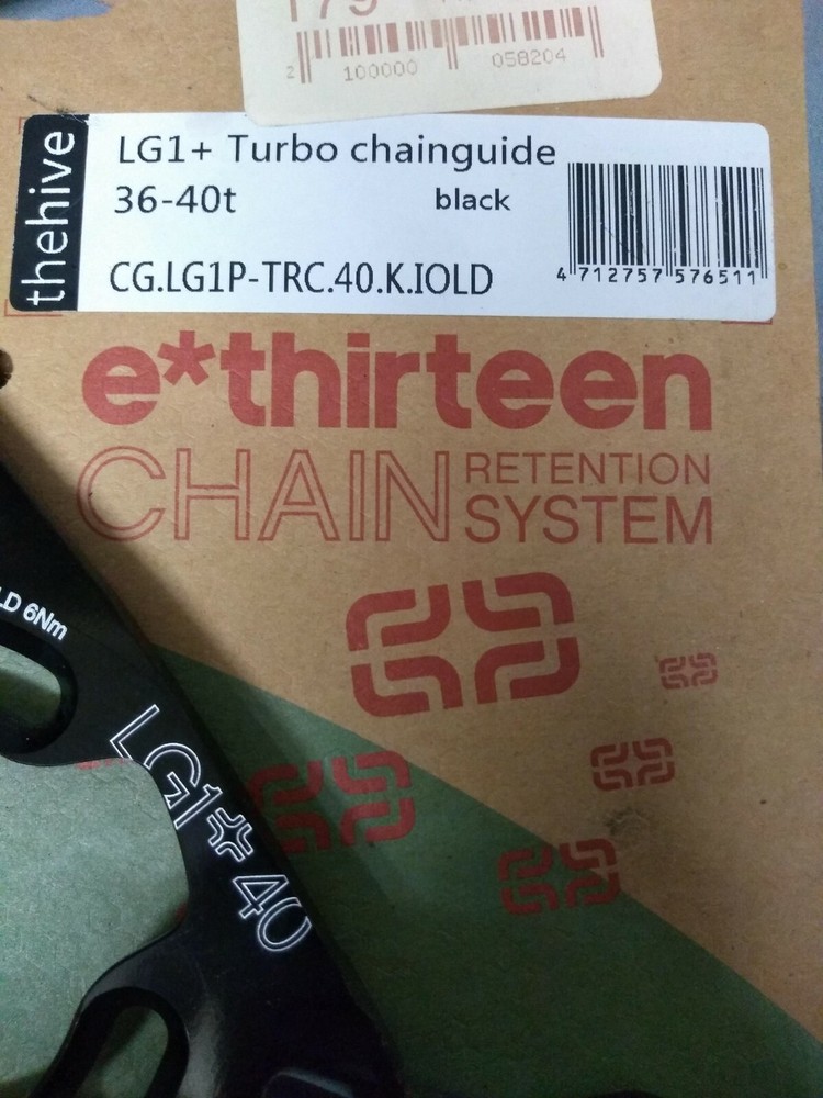e*thirteen LG1 Plus Turbo Single Ring Bash Protection System 36-40t ISCG, Black