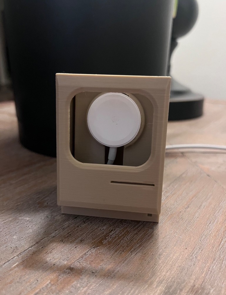 Apple Watch Charging Dock - Retro Mac Computer Design