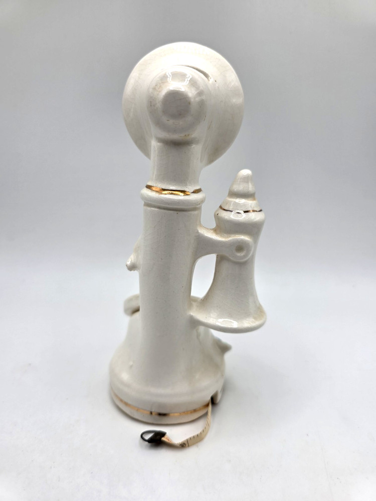 Vtg. Japan Ceramic Telephone Sewing Caddy