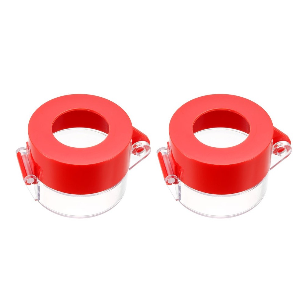 2pcs Red Plastic Switch Cover Protector for 30mm Push Button Switch 55*43