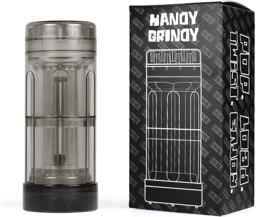 Portable Herb Grinder Cone Cigarette Maker (Holds 6 Cone Blanks Simultaneously)
