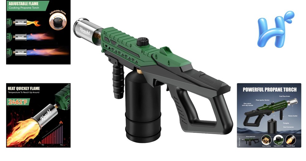 Versatile Propane Torch with Flame Control | Ideal for Cooking & DIY Projects