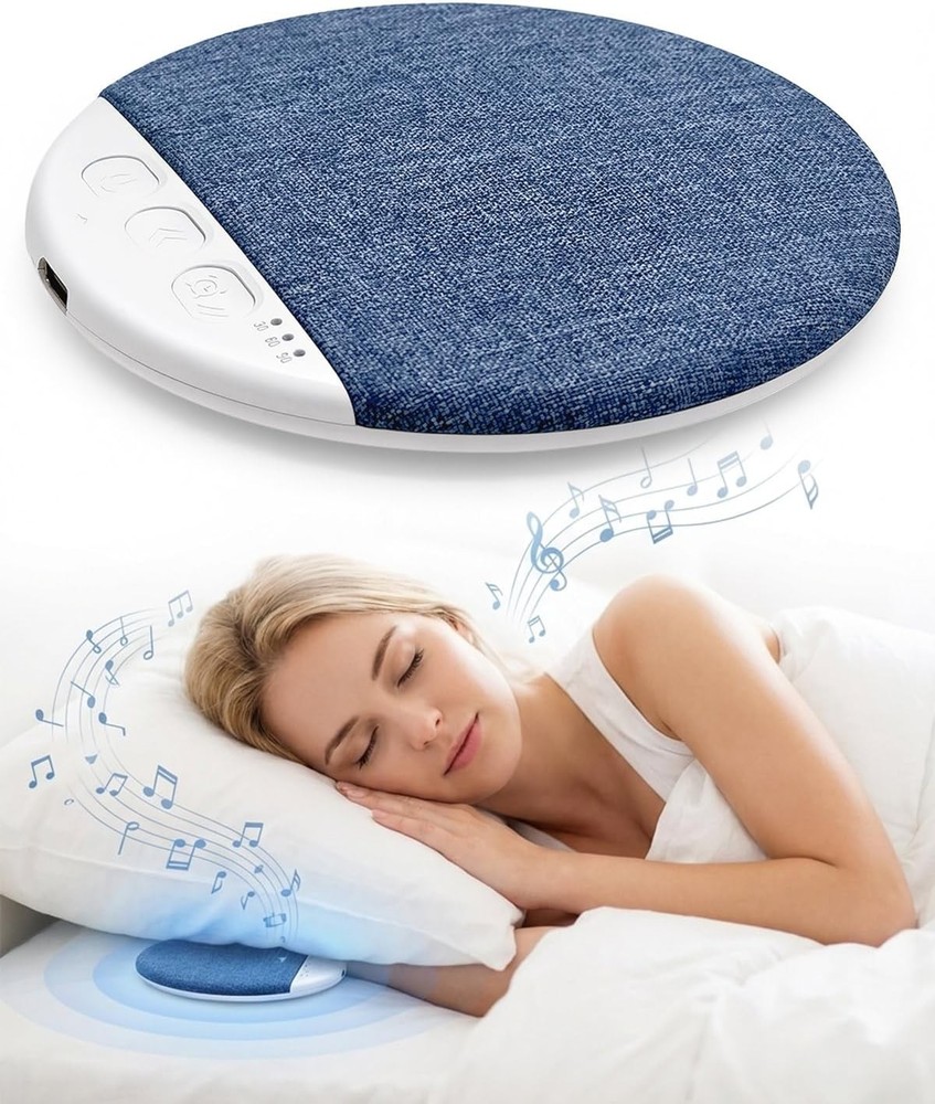 2PCS Under Pillow Speaker For Sleeping Bone Conduction Speaker White Noise Timer