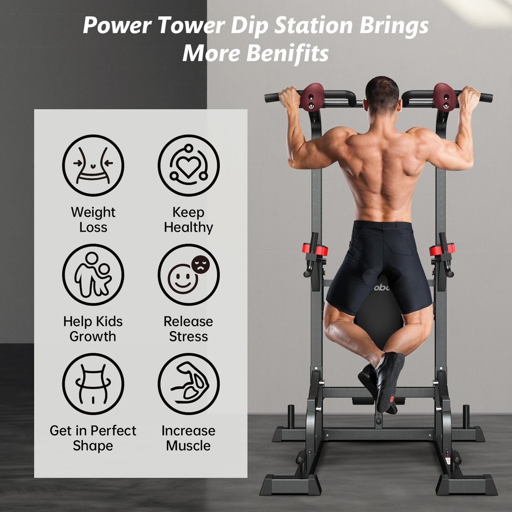 Power Tower Pull up Bar for Home Gym Multi-Function Pull up Bar Stand Dip Bar