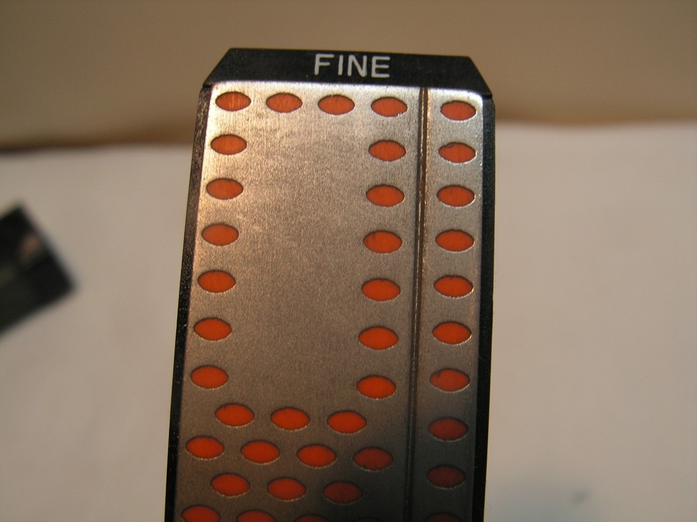 Smith's 4-Inch FINE & COARSE Diamond Combo Sharpening Stones Case & Handle