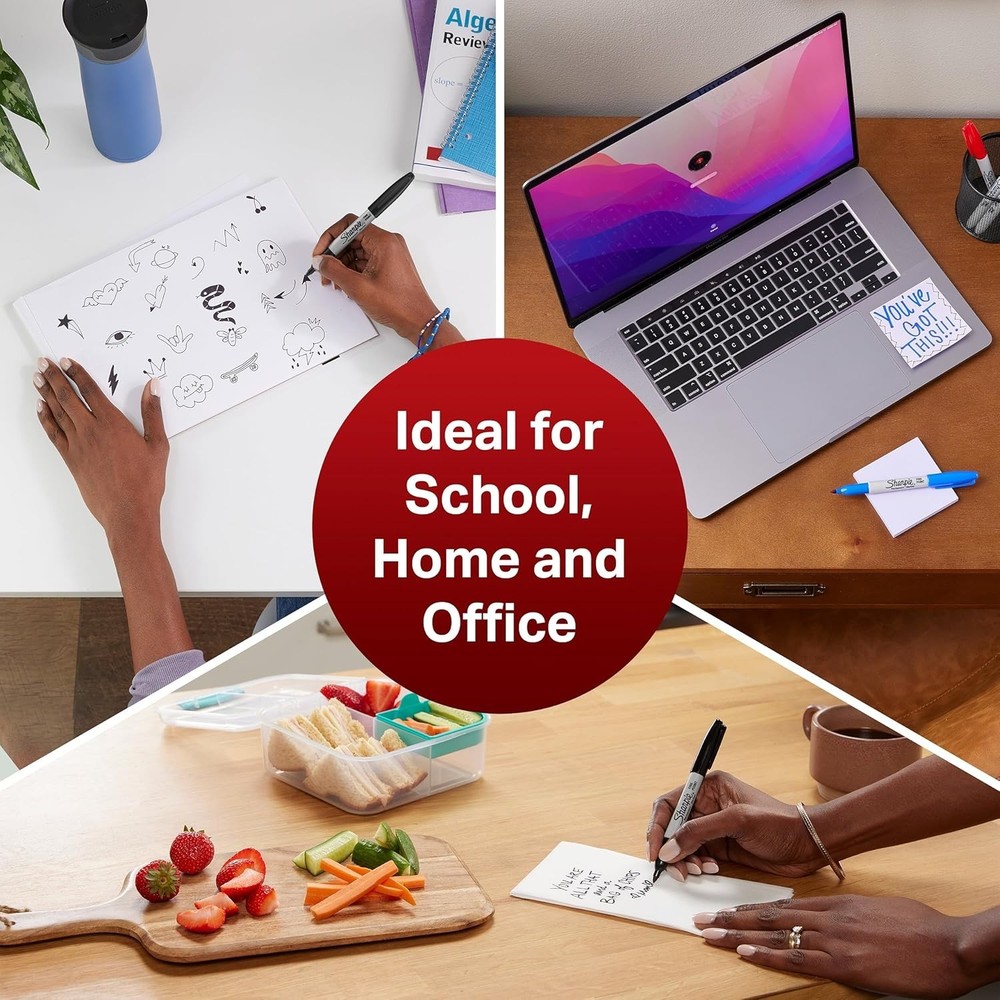 Bright Permanent Markers | Fine Point | 18 Assorted Colors