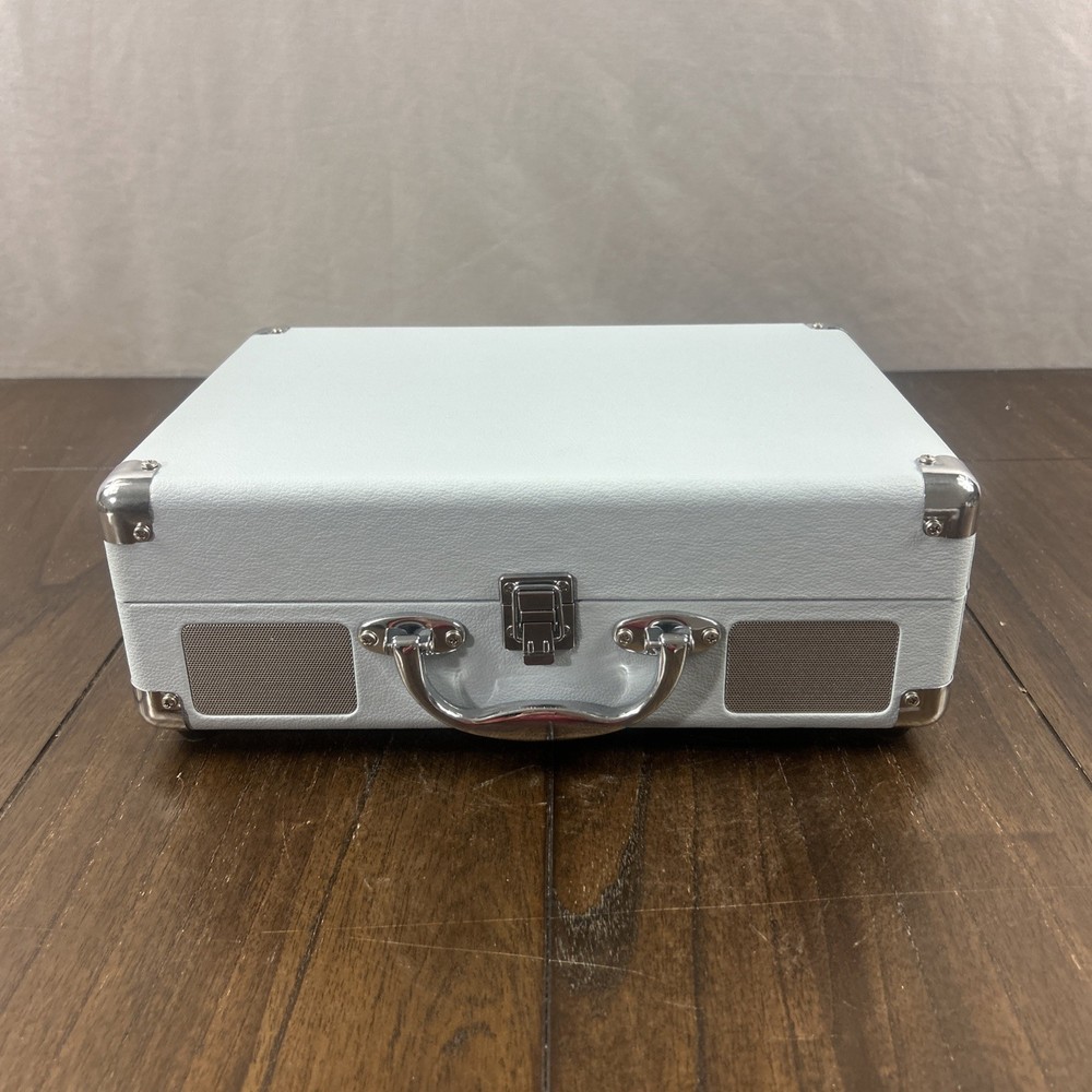 Victrola Journey+ Bluetooth Record Player Suitcase Blue Open Box Tested Working