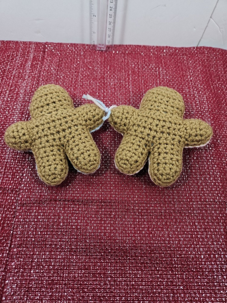Handmade Crocheted Gingerbread Friends