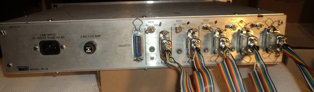 Vacuum General Model 78-8 5-Channel Mass Flow Controller Panel
