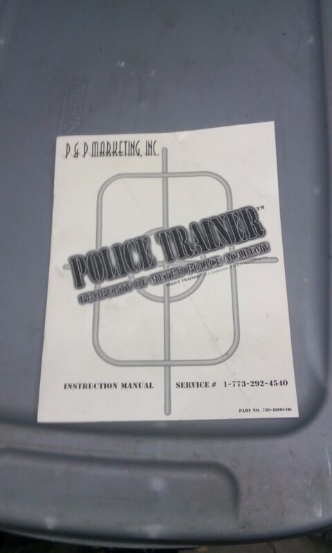 police trainer arcade manual