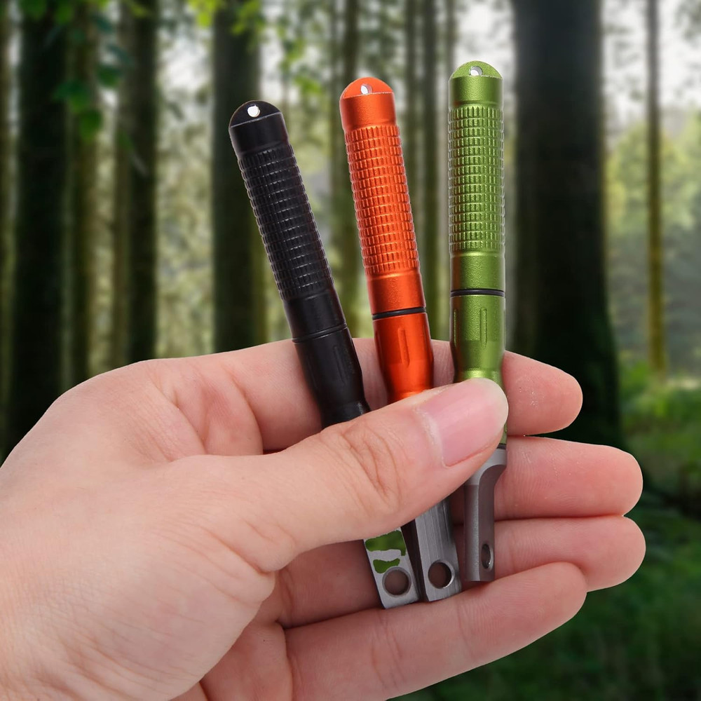 3PCS Ferro Rods - Compact Fire Starter Sticks with Scraper Striker Fire Steel St