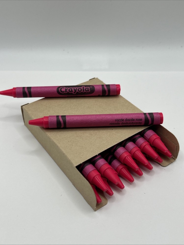 (16) Crayola Crayons (razzle dazzle rose) BULK