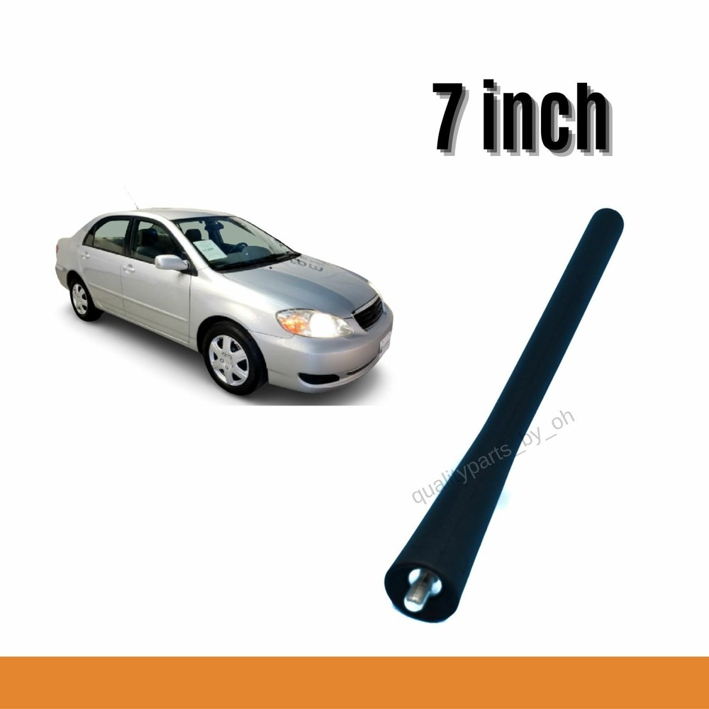 7" Short Black Antenna Mast Replacement AM/FM For Toyota Corolla 2003-2008