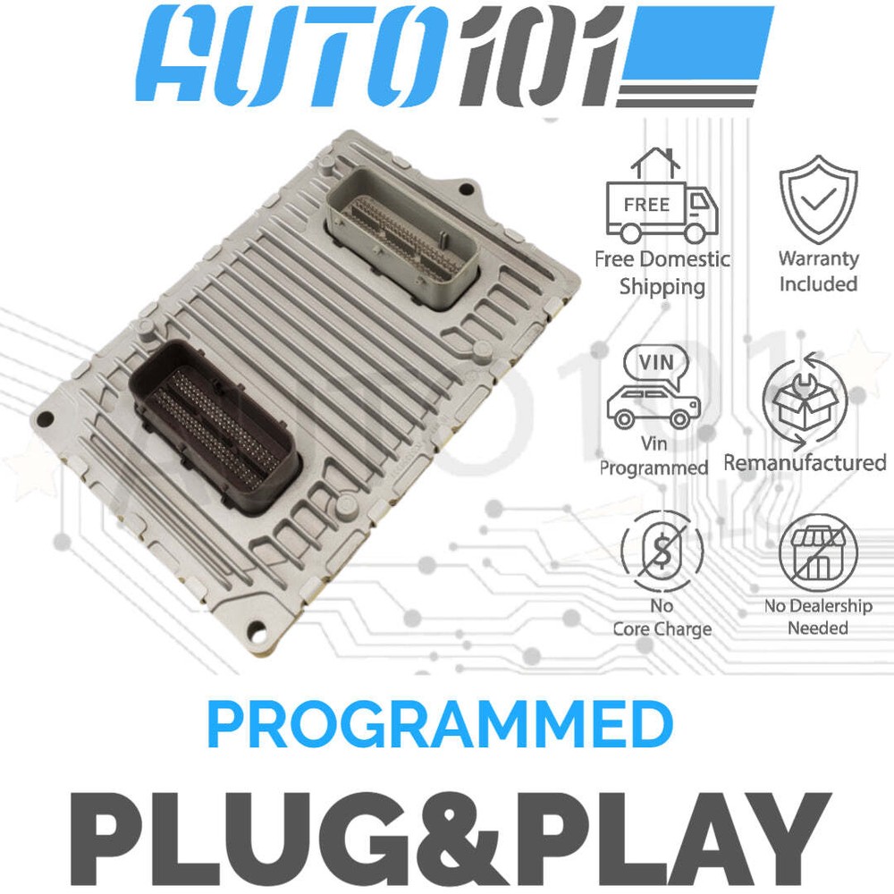 VIN Programmed 2014 Ram Truck 3.6L Engine Computer 68197656 Plug&Play