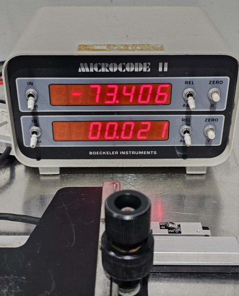 Microscope Stage with RSF Encoders and a Boeckeler Microcode II Digital Readout