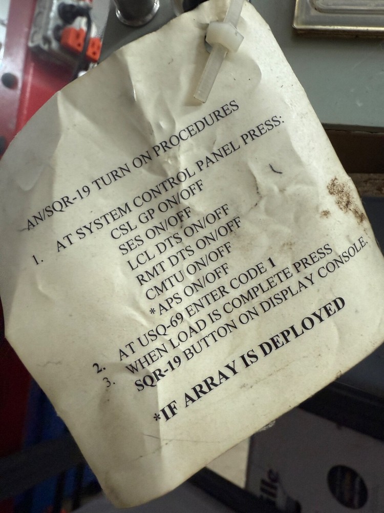 Vintage Naval Sonar Control Panel Indicator for AN/SQR-19 Unit #2