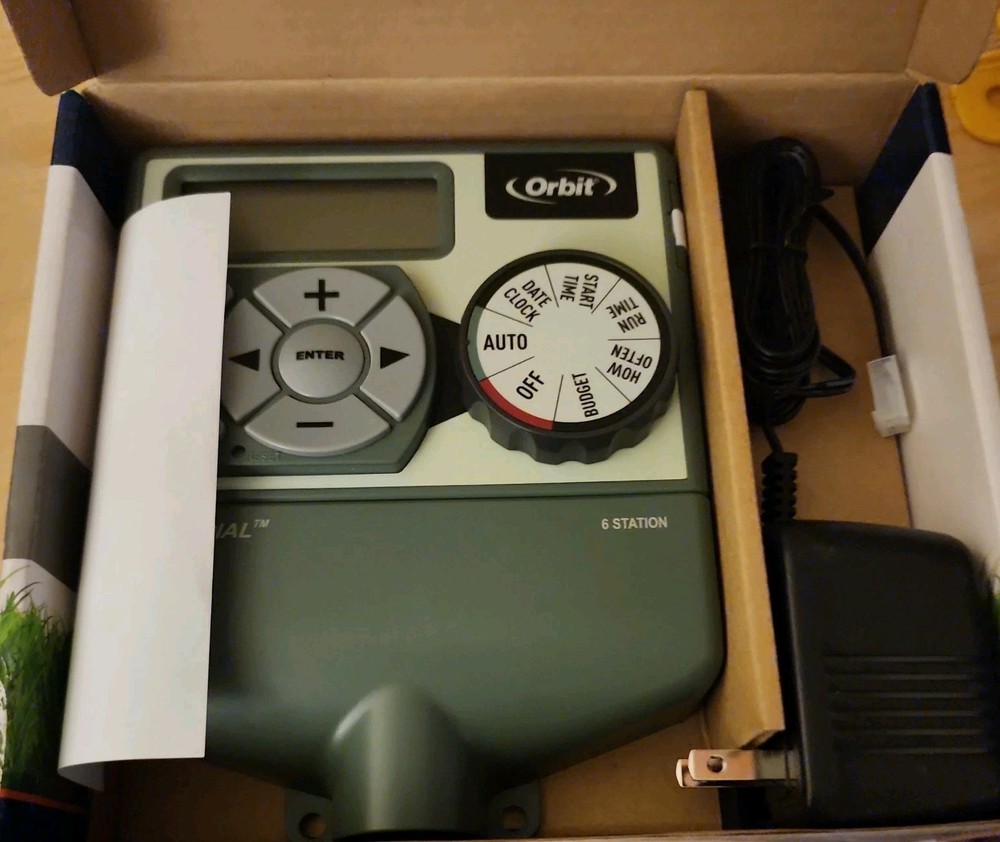 Orbit Easy Dial 6 Station Sprinkler Timer 57596 w/Easy-Set Logic Programming