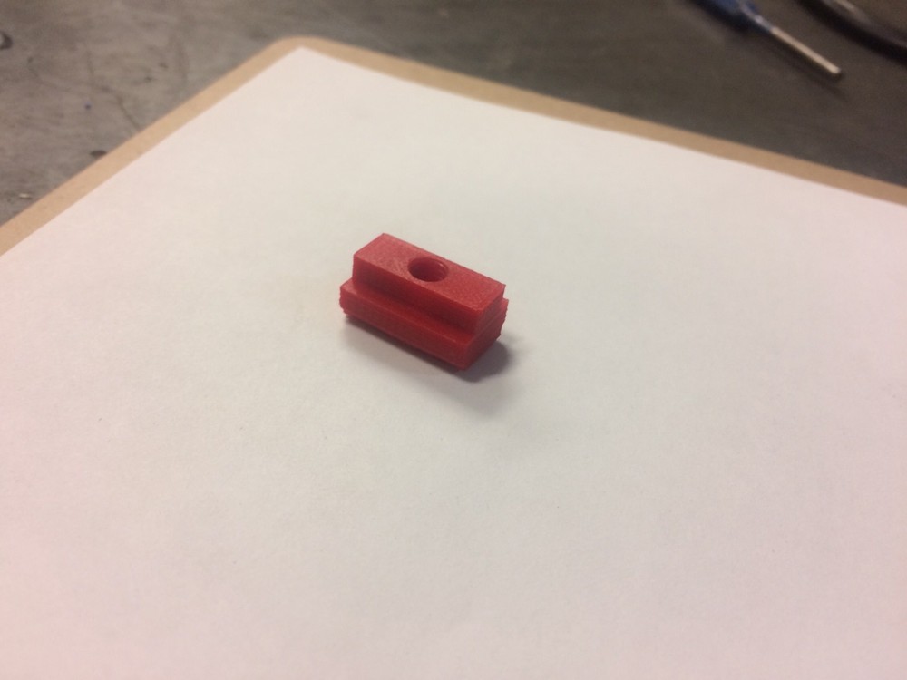 3d Printed ABS Filament Inserter Belly-Plate Tee Nut, Unthreaded. (10 pack)