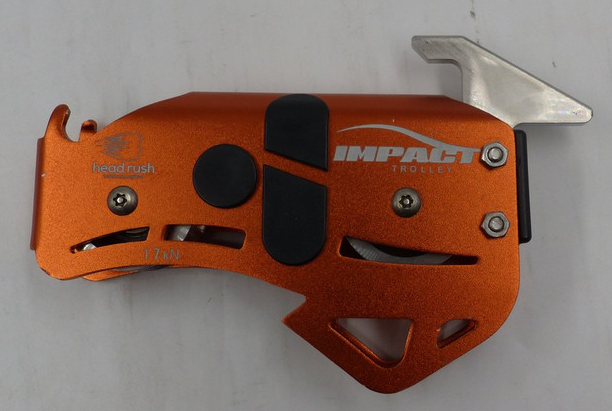 HEAD RUSH TECHNOLOGIES IMPACT TROLLEY FOR 3/8-3/4 IN CABLE WITH HOOK