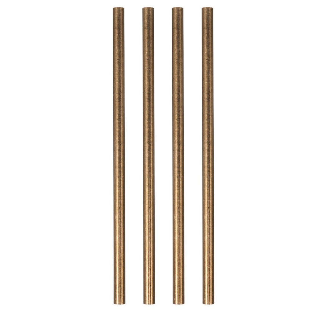 4 Pcs Handle Rivet Brass Round Rods Knife Making Solid Pins for Handles