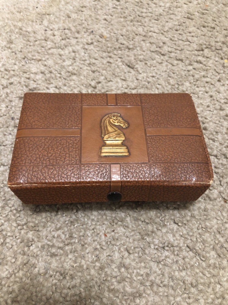 vintage chess set plastic 1945