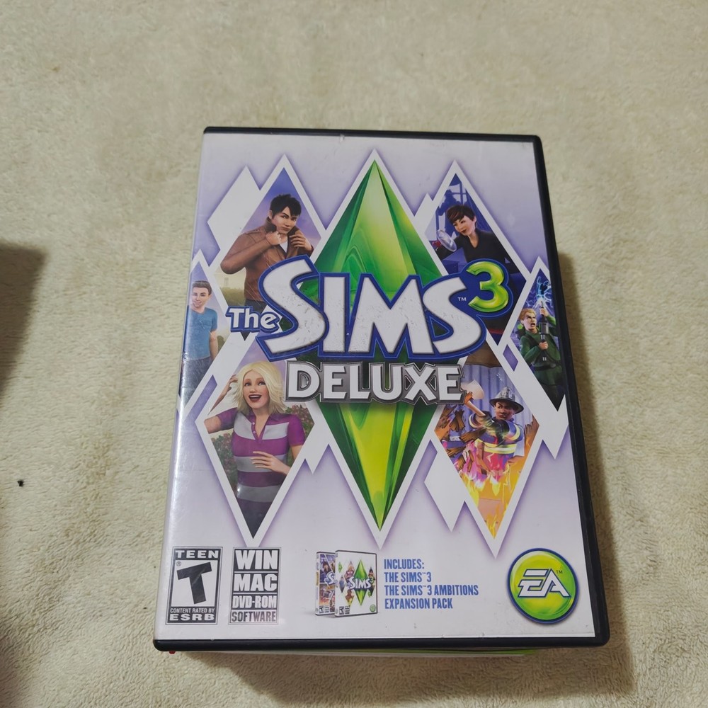 The Sims 3 Deluxe DVD Keep Case Multi-Platform Win Mac Complete
