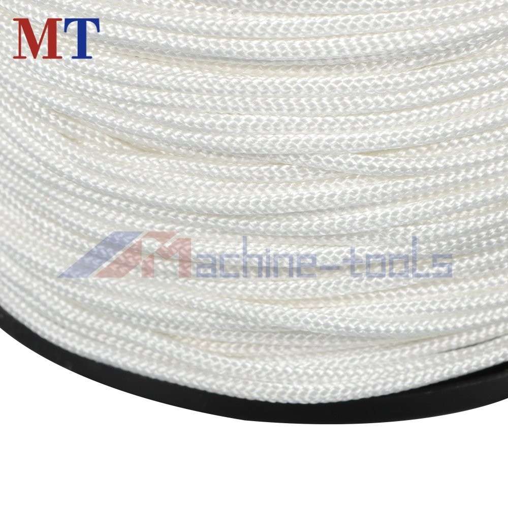 1/8" × 500' White Solid Braid Nylon Rope on a Sturdy Spool Braid Rope Industrial