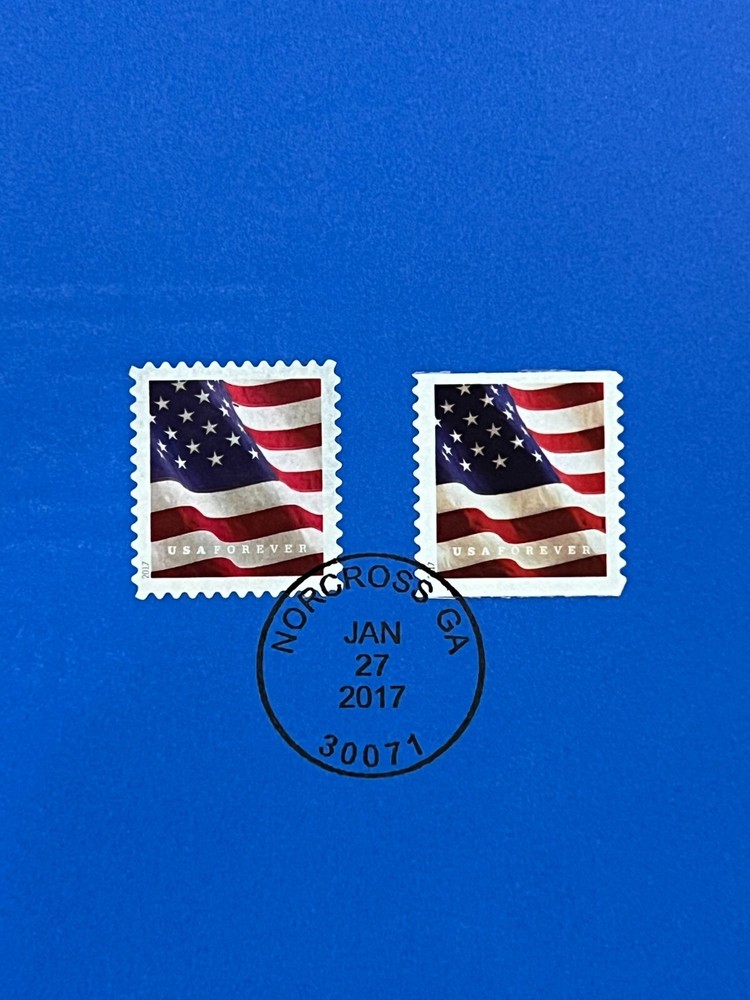 American Commemorative Cancelations #1705, Forever 2017 - US Flags (#5159-62)