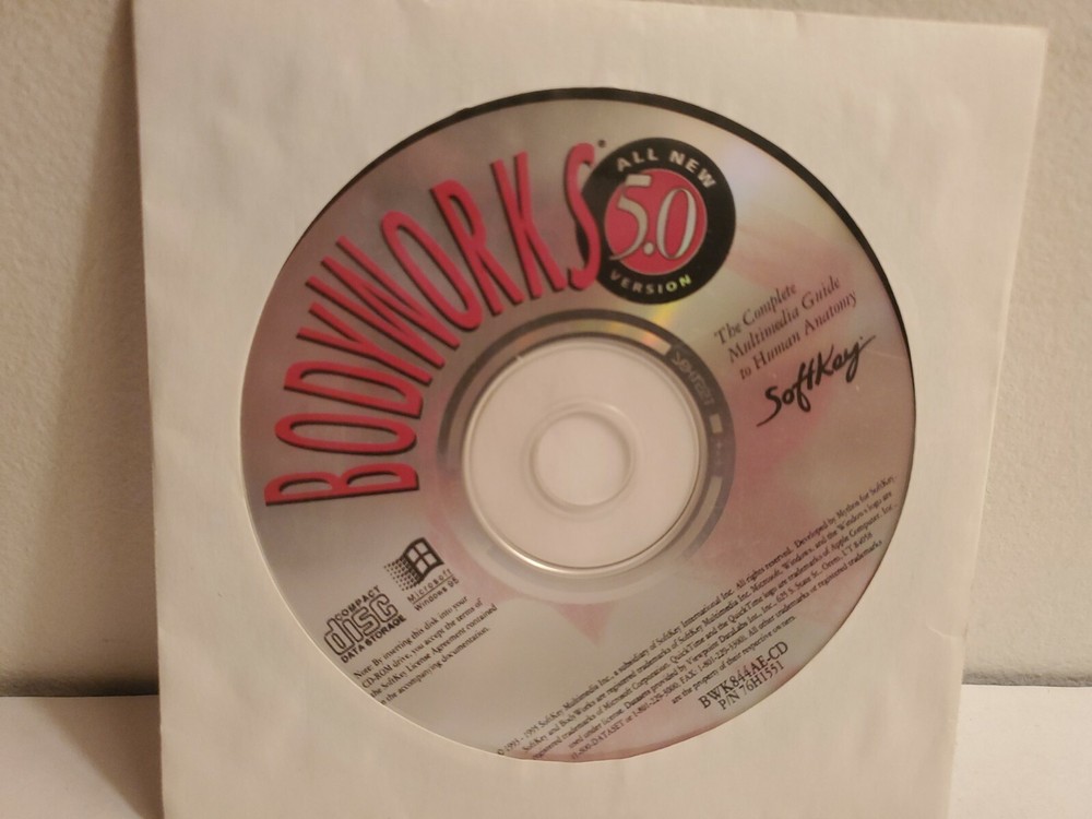 BodyWorks 5.0 Softkey CD-rom for Windows