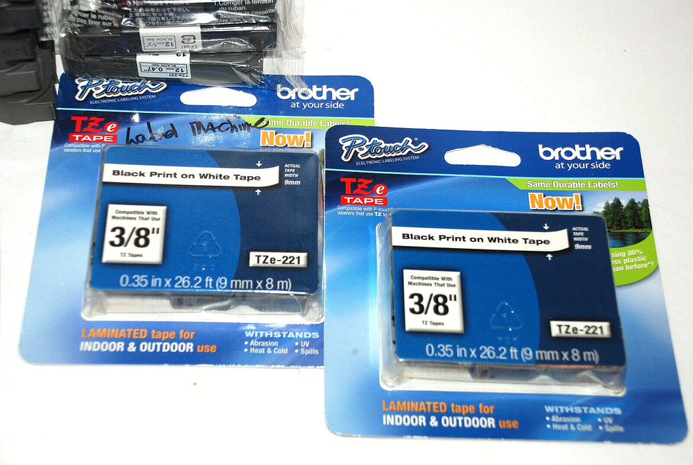 BROTHER PT 1950/1960 Labeling System Label Maker 13 Cartridges User Guide Bundle