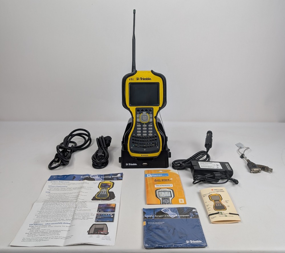 Trimble Ranger 3 TSC3 97660-02A Data, Dock Charger-Clean Boot/Works Great