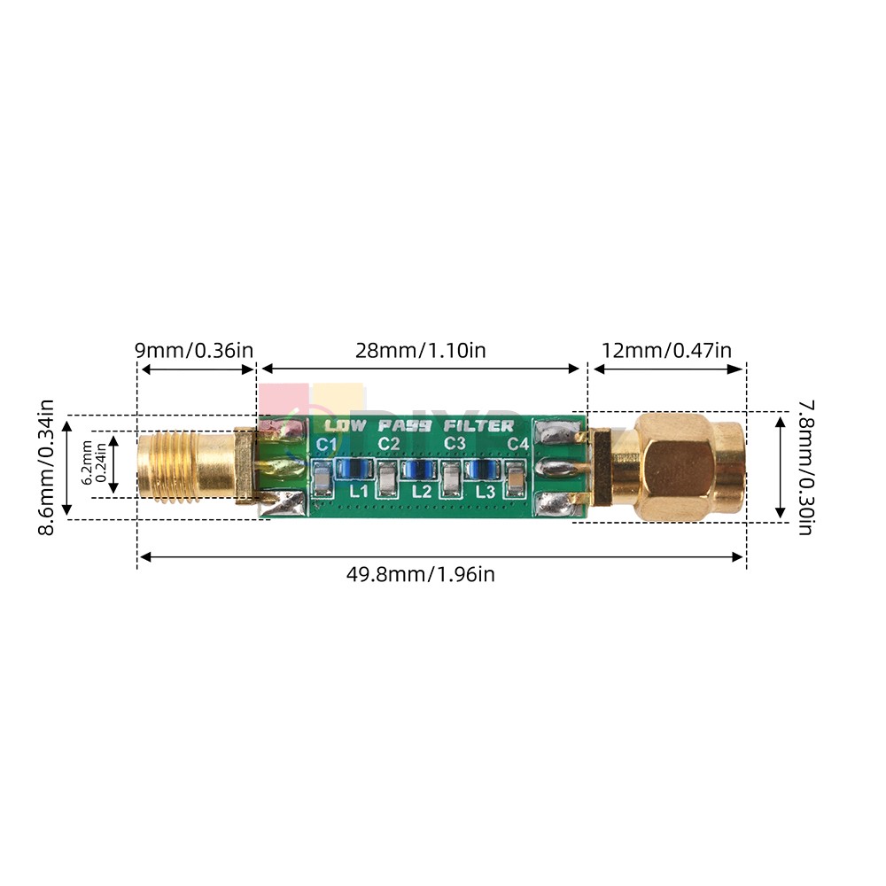 30 MHz LPF Low Pass Filter Module Low Pass Filter for Medium Shortwave Signals