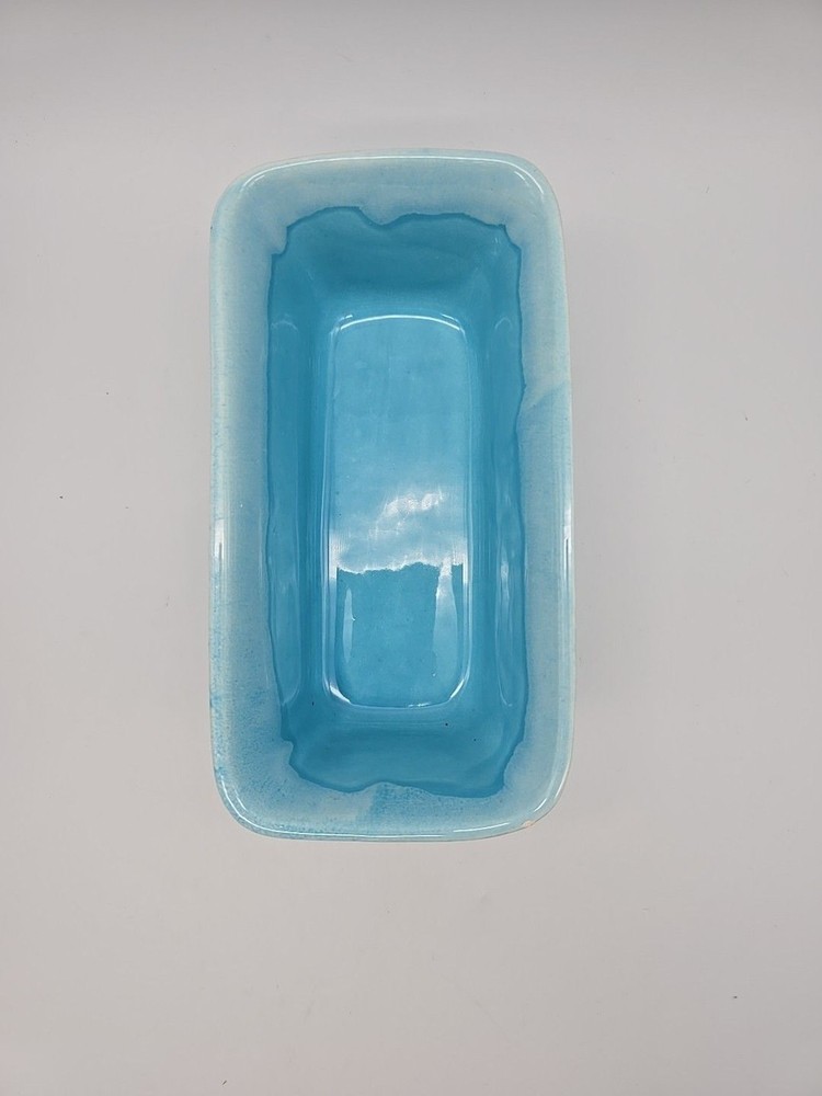 Vintage Judy of California Blue Drip Rectangular Planter