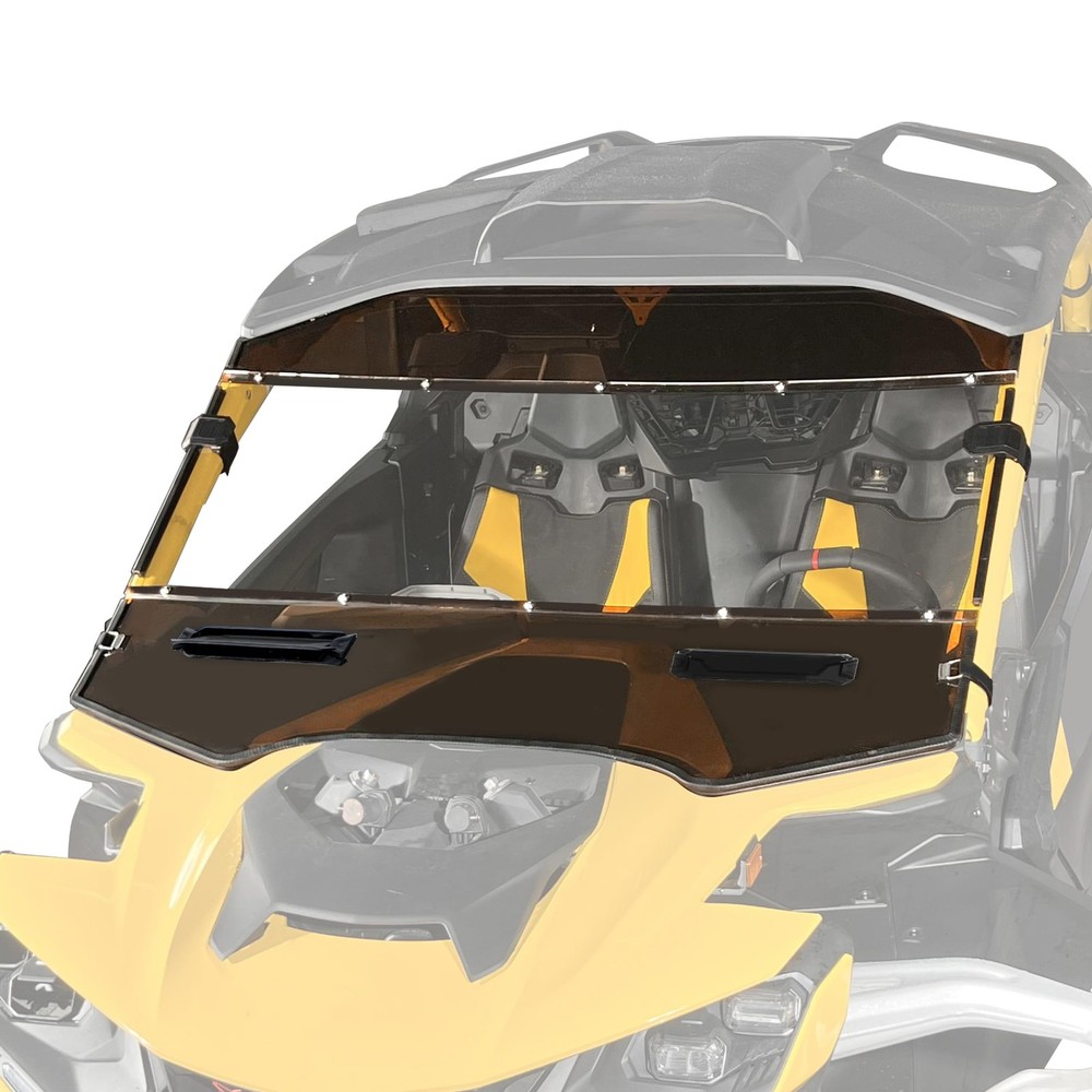 Front Full Vented Windshield Compatible with 2024+ Can-Am Maverick R clear