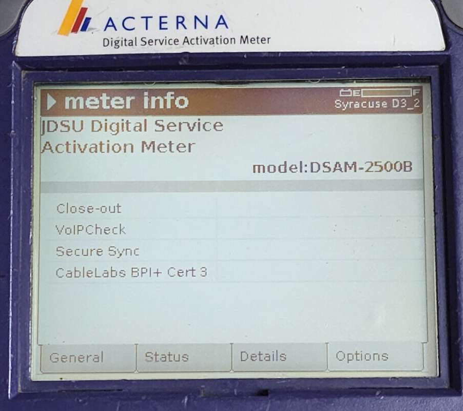 Acterna DSAM-2500B, Home Certification, Secure Sync, BPI+ Cert 3