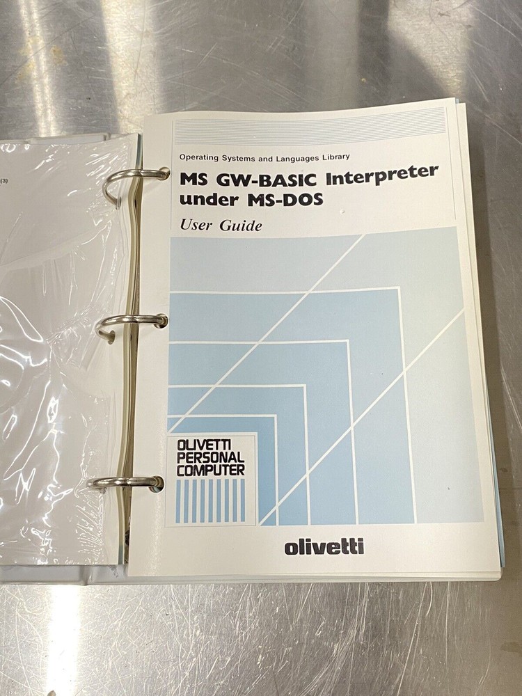 Olivetti MS GW-basic Interpreter Under MS-DOS - Users Guide / Manual