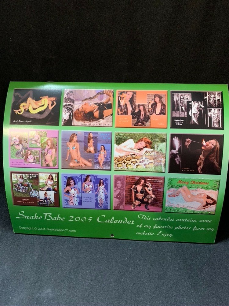 2005 Calendar Autographed Maria the SnakeBabe