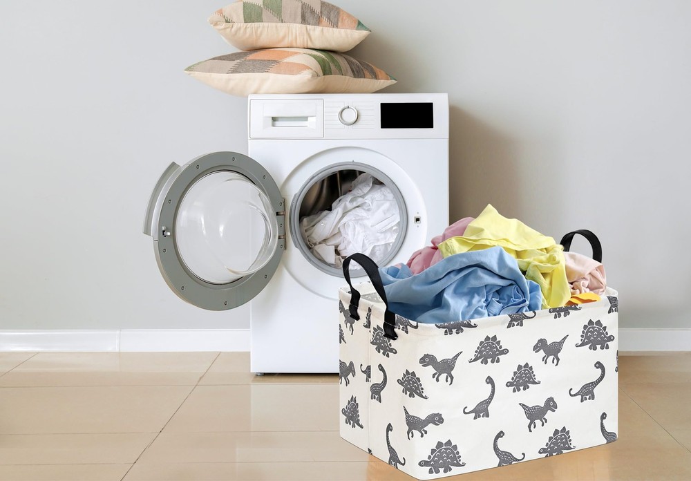 HUAYEE Rectangle Dinosaur Pattern Gift Basket Storage Bin Laundry Hamper Stor...