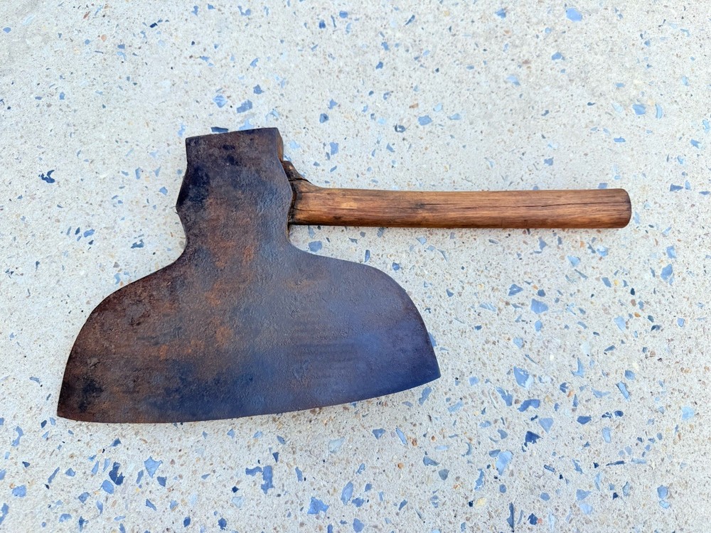 Antique Broad Axe 13 in. Signed Large