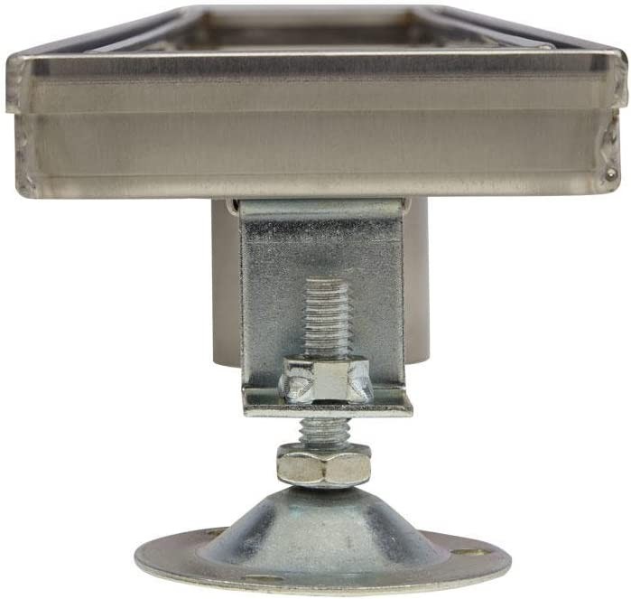 Signature Hardware 404952 Tile Grate Stainless Steel Rectangular Shower Drain