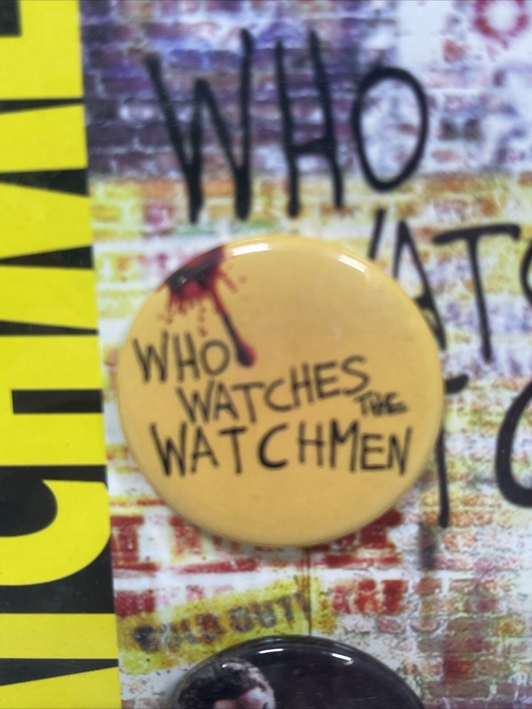 Vintage The Watchmen DC Comics 4 Pin / Button Set 2009