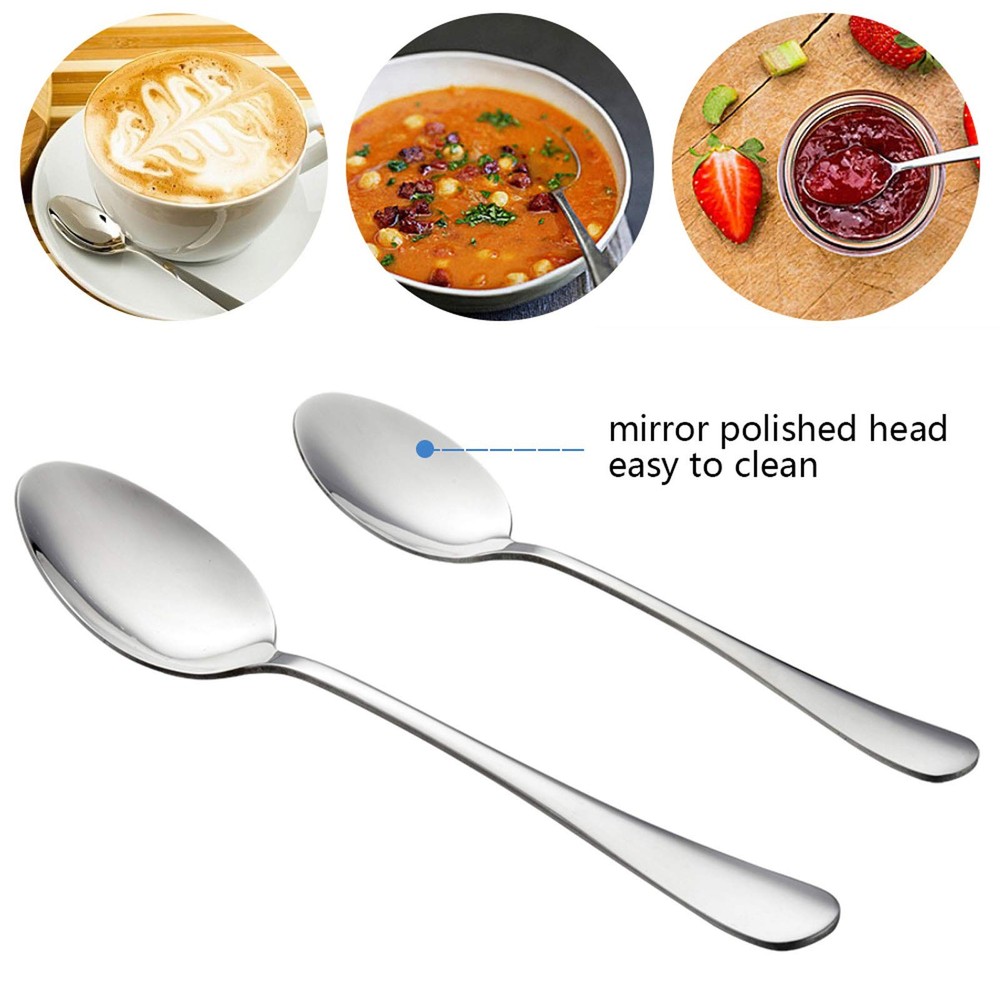 Silverware Set Service for 2, E-far 10-Piece Stainless Steel Flatware Set Cutler