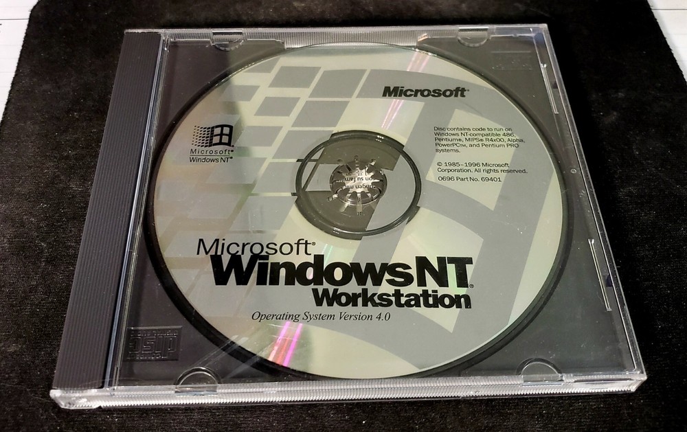 Microsoft NT 4.0 Workstation CD MINT NEW