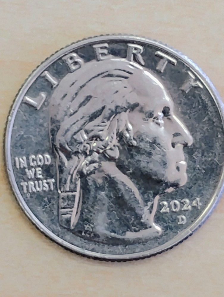 2024-D Hope Dr. Murray Washington 25cent Quarter Errors IN COD We Trust, P Error